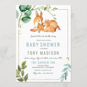 Reh Baby Shower Einladung