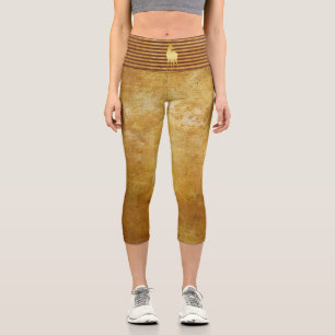 Reh Gold Capri Leggings