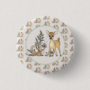 Reh und Eichhörnchen  Button