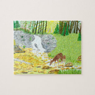 Reh und Hirschkalb Puzzle
