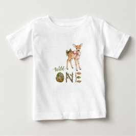 Reh Wild Eins Baby Erstes 1. Geburtstags-T-Shirt  T-shirt
