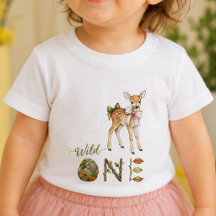 Reh Wild Eins Baby Erstes 1. Geburtstags-T-Shirt
