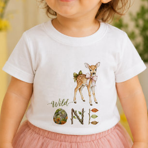 Reh Wild Eins Baby Erstes 1. Geburtstags-T-Shirt  T-shirt