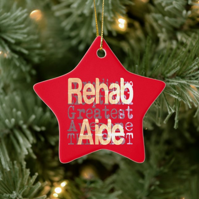 Rehab Aide Extraordinaire Keramik Ornament (Baum)