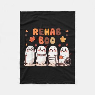 Rehab Boo Halloween Spaß Geist Physiotherapie Ot Fleecedecke