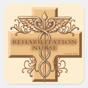 Rehab Nurse Caduceus Sticker