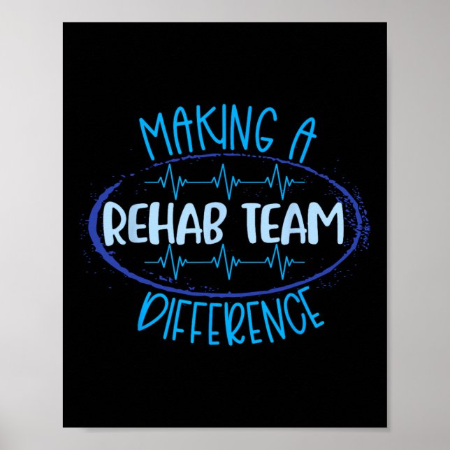 Rehab-Team, das eine andere Pt-Ot-Splp-Therapie du Poster (Vorne)