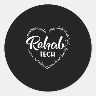 Rehab-Technologie, Rehabilitation, Rehabilitation Runder Aufkleber