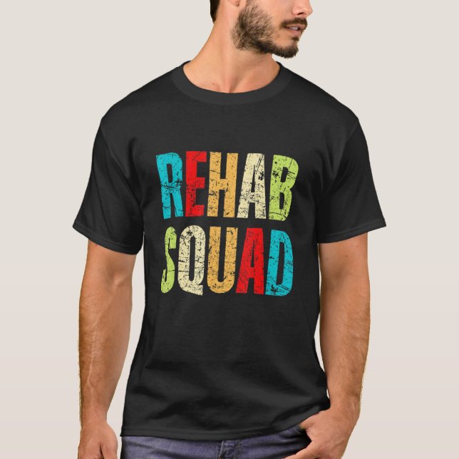 Rehabilitationsbewusstsein Woche Rehab Squad Niedl T-Shirt (Vorderseite)