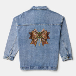 Rehbogen Coquette-Stil Jeansjacke