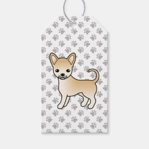 Rehbrauner Chihuahua mit glattem Fell Cartoon-Hund Geschenkanhänger