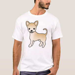 Rehbrauner Chihuahua mit glattem Fell, süßer Carto T-Shirt