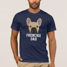 Rehbrauner Frenchie-Hundepapa zum Vatertag
