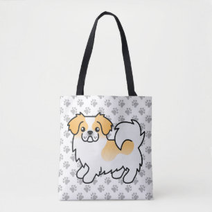 Rehbrauner Tibet-Spaniel im Cartoon-Stil