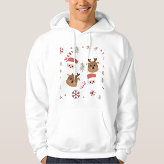 Rehe und Santa-Klausel Hoodie