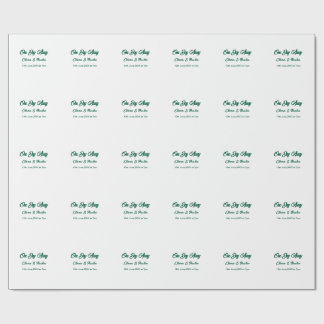 Rehearsal dinner One day away night before name da Geschenkpapier