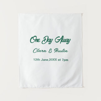 Rehearsal dinner One day away night before name da Wandteppich