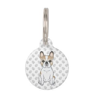 Rehfarbener Französische Bulldogge / Frenchie & In Haustiermarke