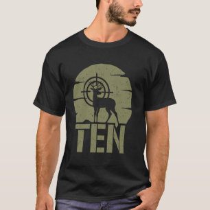 Rehjagd 10. Geburtstag Junge Mädchen 10 Jahre alt T-Shirt