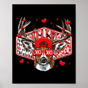 Rehjagd Xoxo Valentinstag Bock Jungen Kappe Männer Poster