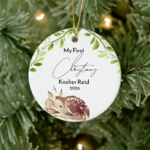 Rehkinder Geburtstagsbeginn erstes Weihnachten