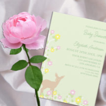 Rehkitz Blumen Mädchen Baby-Party