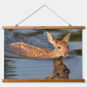 Rehkitz   Minnesota Wandteppich Mit Holzrahmen