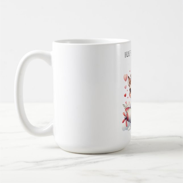 Rehkitz-Pilot-Geburtstag Kaffeetasse (Links)