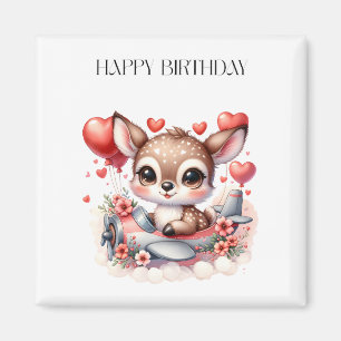 Rehkitz-Pilot-Geburtstag Magnet
