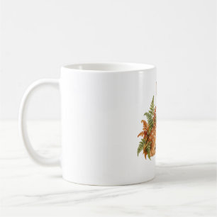 Rehkitz zwischen Farnen Kaffeetasse