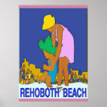 RehoBeide Beach Art Deco Mama Kind Poster<br><div class="desc">RehoBeide Beach Art Deco</div>