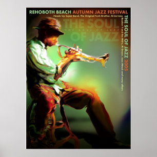 RehoBeide Beach Autumn Jazz Fest 2005 Poster