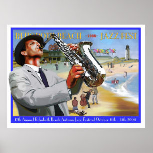 RehoBeide Beach Autumn Jazz Fest 2006 Poster