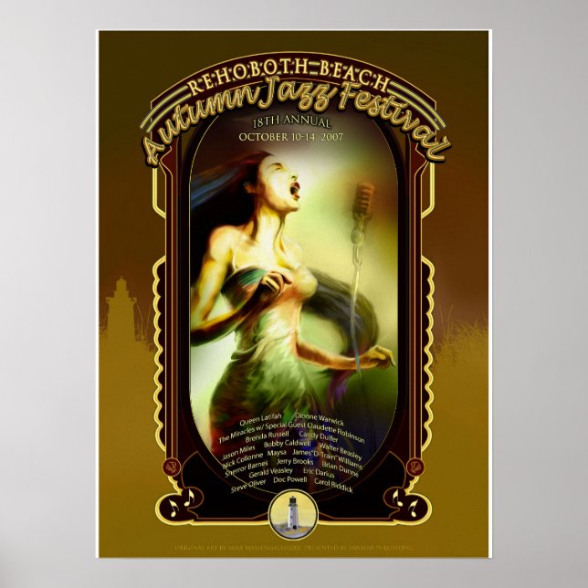 RehoBeide Beach Autumn Jazz Fest 2007 Poster (Vorne)