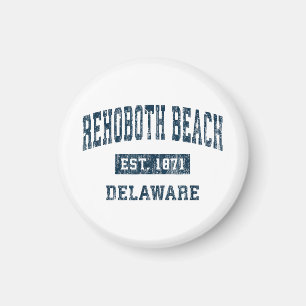 RehoBeide Beach Delaware DE Vintag Sports Design N Magnet