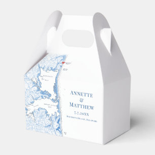 RehoBeide Beach Delaware Karte Elegant Wedding Geschenkschachtel
