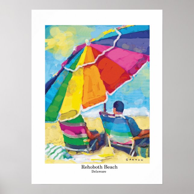 RehoBeide Beach Delaware Poster (Vorne)