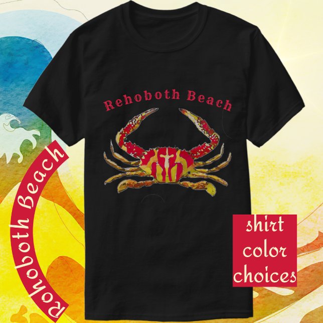 RehoBeide Beach Delaware Red and Gold Ocean Craps Hoodie (Von Creator hochgeladen)