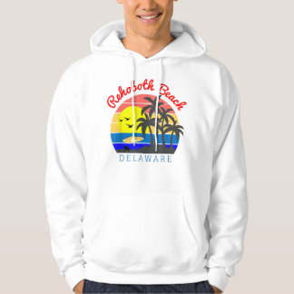 RehoBeide Beach Delaware Vintag Retro Hoodie