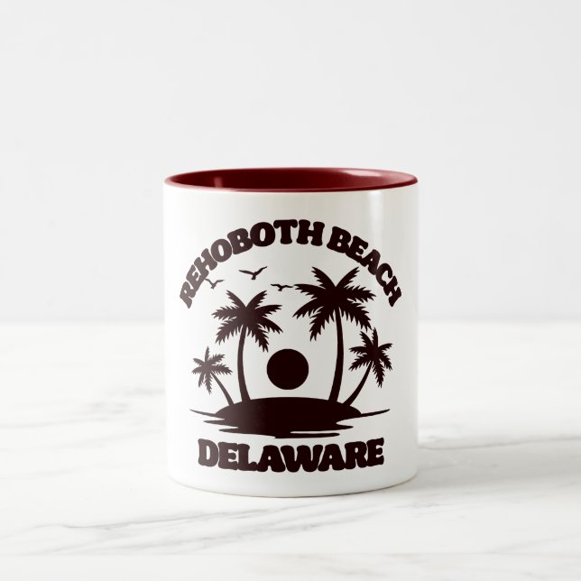 RehoBeide Beach Delaware Zweifarbige Tasse (Mittel)