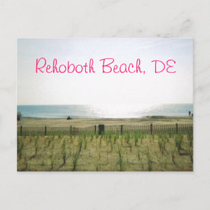 RehoBeide Beach Postkarte - Rosa Tinte