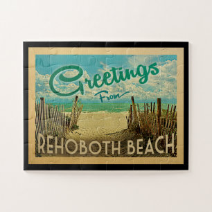 RehoBeide Beach Vintage Travel Puzzle