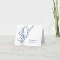 RehoBeide Beach Wedding Navy Blaue Karte personali