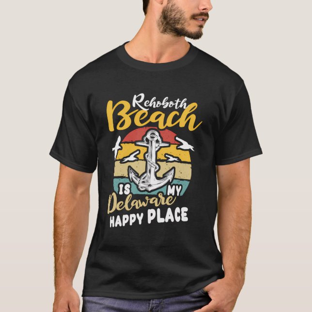 RehoBeide Strand De Vacation Anchor Delaware T-Shirt (Vorderseite)