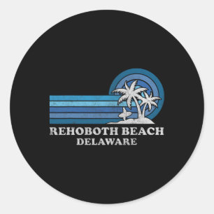 RehoBeide Strand Delaware Familie Sommerurlaub Vin Runder Aufkleber