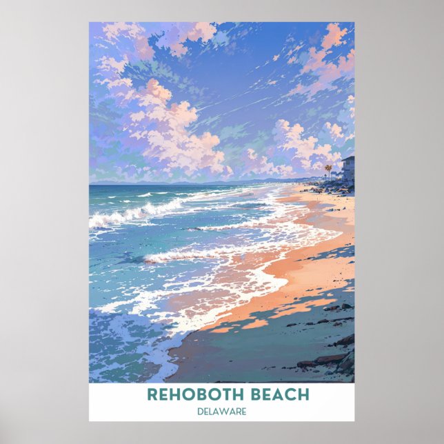 RehoBeide Strand, Delaware Poster (Vorne)