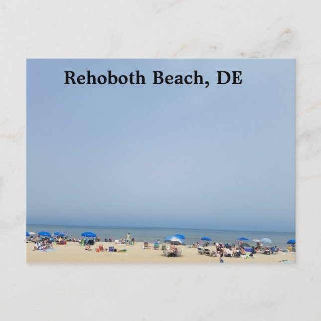 RehoBeide Strand, Delaware Postkarte (Vorderseite)