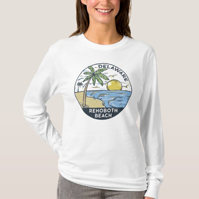 RehoBeide Strand Delaware Vintager T - Shirt (Vorderseite)