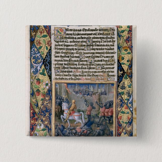 Rehoboam, das Krieg gegen Jeroboam unternimmt Button (Vorderseite)