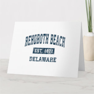 Rehoboth Beach Delaware DE Vintage-Sportdesign N Karte